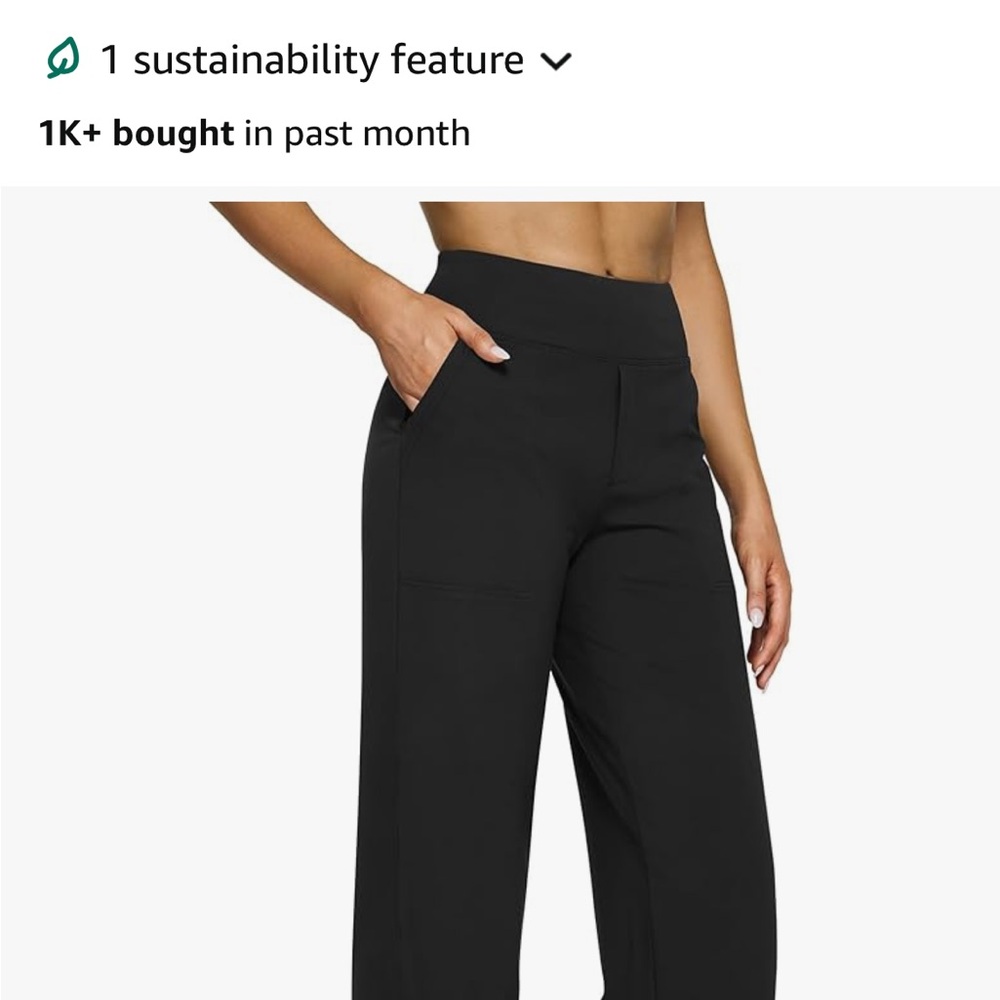 Women's Black Wide-Leg Pants - STRETCHY
